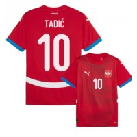 Camiseta Serbia Dusan Tadic #10 Primera Equipación Eurocopa 2024 manga corta